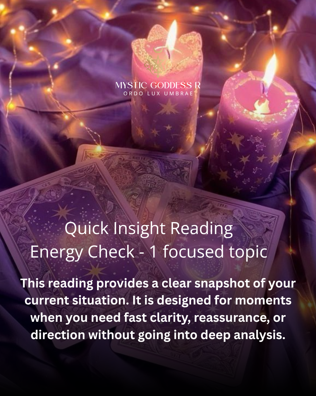 Quick Insight Reading | Energy Check